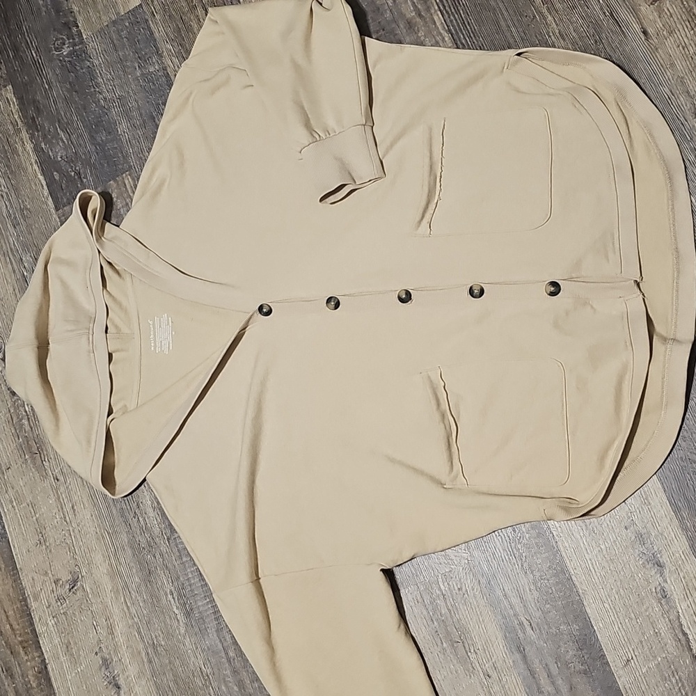 Westbound Oversized Button Front Sweater Jacket - image 8